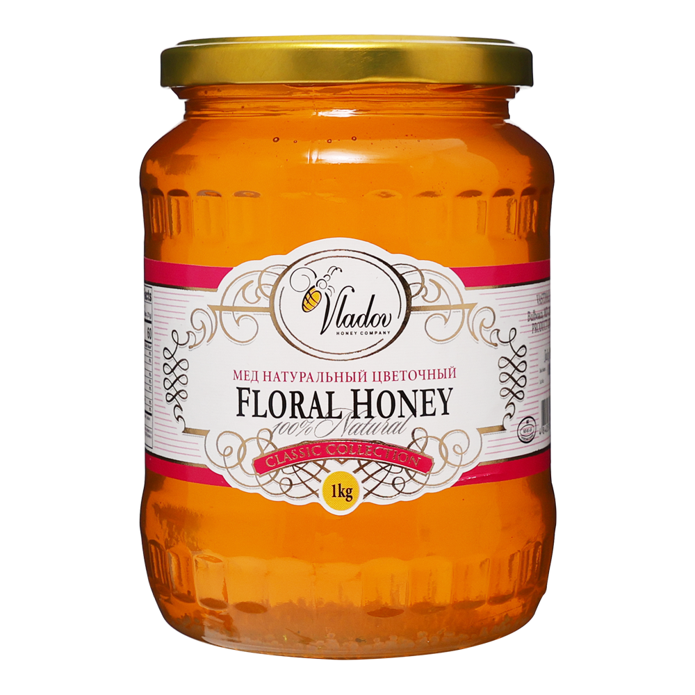 Мёд Владов Цветочный – 2,2 фунта (1,0 кг)